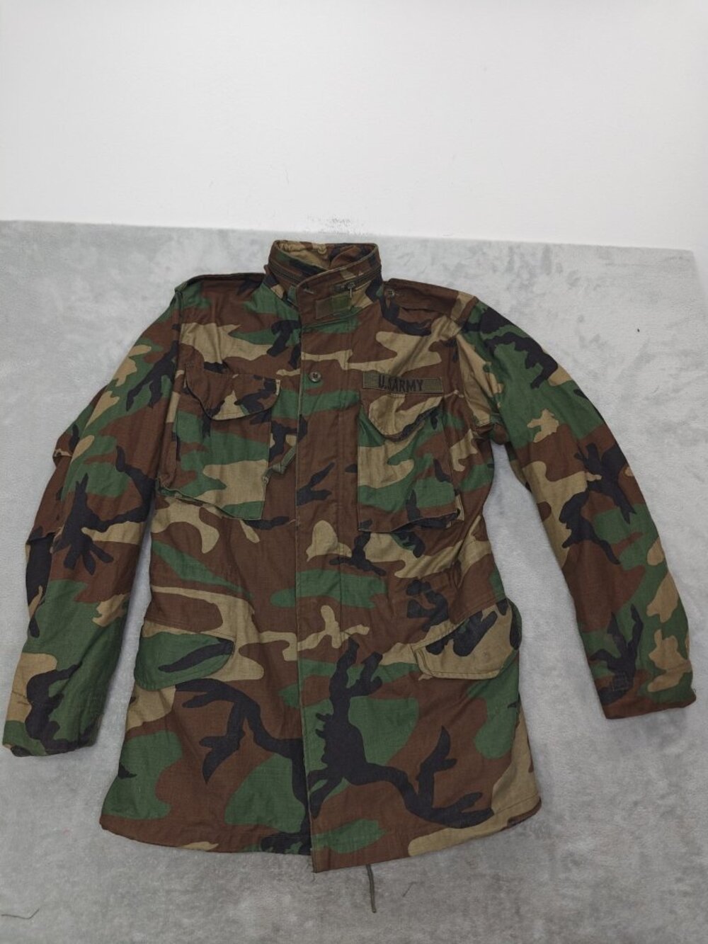 US Military Cold Weather Camouflage Field Jacket  8415-01-099-7831 Small Long